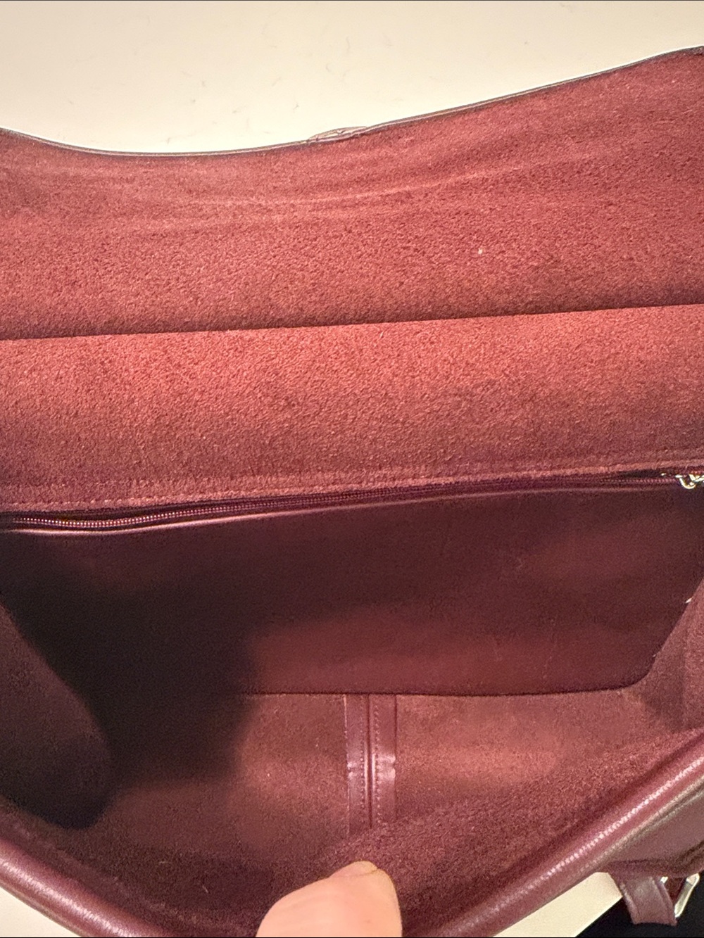 Vintage Coach Willis 90s Currant Burgundy made in USA - Picture 4 of 10